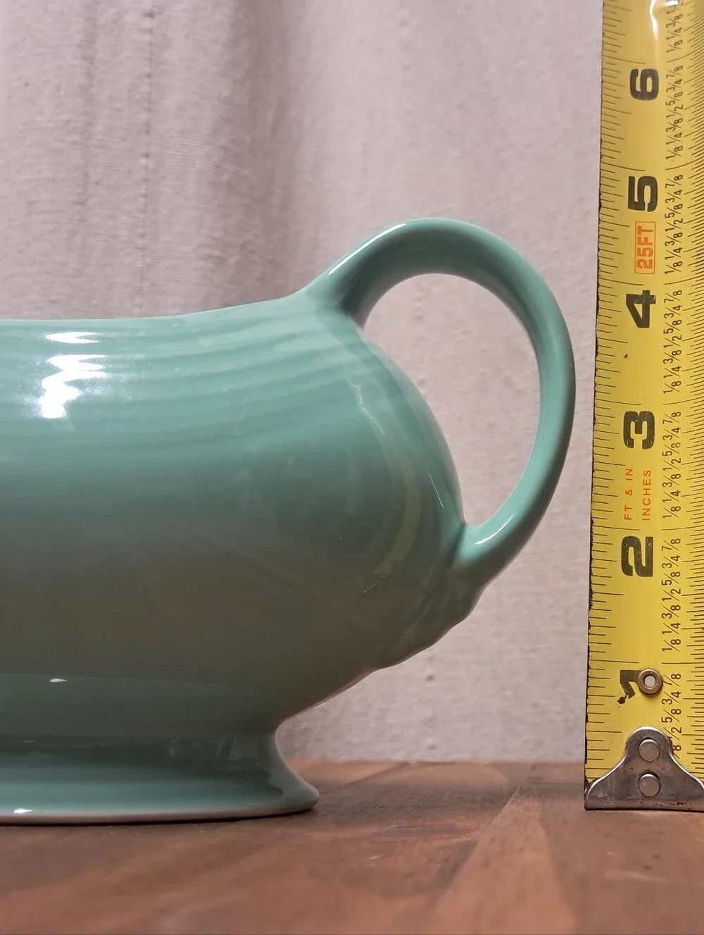 Vintage Fiesta Sea Mist Green Gravy Boat Sauceboat Homer Laughlin HLC USA